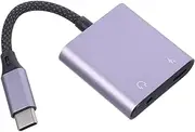 Type-c 3.5mm Audio Adapter Headphone Converter Portable Audio Converter Replacement C to Audio Adapter for Phones Laptops