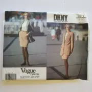 Vogue 2612 DKNY Donna Karen NY 90s jacket & skirt UNCUT sewing pattern