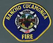 Rancho Cucamonga California Fire Patch - Flag
