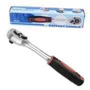 -Inch Drive Ratchet Handle, Ratchet Wrench, Socket Wrench, 72-Tooth, Quick 1/4