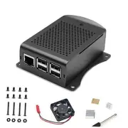 MakerFocus Raspberry Pi Case with Fan, Raspberry Pi 3B+ Aluminum Alloy Case