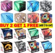 Magnetic Magic Cube Variety Changeable Anti Stress 3D Hand Flip Puzzle Toys Gift