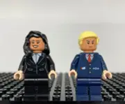 LEGO Kamala Harris & Donald Trump Minifigure (Made of 100% Genuine LEGO Parts)