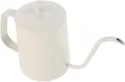 Luxshiny Convenient Long Spout Coffee Pouring Kettle with Lid Stainless Steel Drip Coffee Pot for Manual Brewing Easy to Clean for Home and Office Use