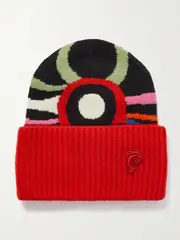 [PUCCI] PUCCI - Wool-jacquard Beanie - Red - One size One size Red