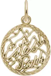 10K or 14K Gold Estes Park Faceted Charm by Rembrandt