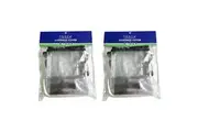2x Tosca Clear Travel Accessories Luggage Suitcase XL Protector Cover 20x15cm