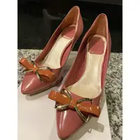 在飛比找蝦皮購物優惠-Dior迪奧 粉色高跟鞋 (二手9.9成新）