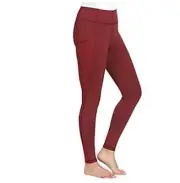 NWT TuffRider Ladies Minerva EquiCool Full Seat Tights Wine Small