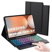 for Samsung Galaxy Tab S9 FE+/ S9+ /S10+ 12.4 inch Case with Keyboard Case