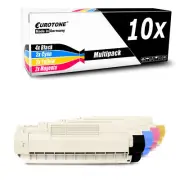 10x Eurotone Toner for OKI C-5750-N C-5650-N C-5750-DN C-5650-DN
