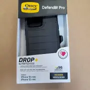 Otterbox DEFENDER PRO Case for Apple iPhone 13 mini and 12 mini - Black - NEW
