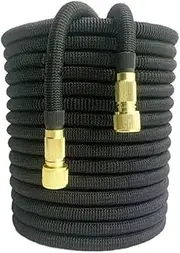 Home Garden Hose Water Expandable Watering Hose High Pressure Flexible Car Wash Watering Hose Garden Irrigation Magic Hose Pipe(Black,25ft)