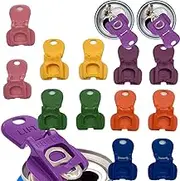 12pcs Complete Cover Easy Tab Opener New and Improved Beverage Barricade,Colorful Drink Can Protector Cap, Soda Beer Can Openers & Beverage Can Cover Protector from ,,