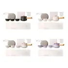 Travel Tea Set 1 Pot and 3 Cups Portable Loose Tea Kung Fu Teapot for Travelling