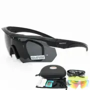 NEW 5Lens Bulletproof Army Tactical Glasses Polarized Military Goggles Eyewear