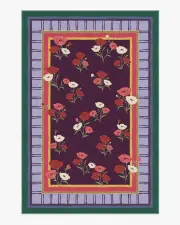 200' x 290' | Machine Washable Runner Rug | Kid & Pet Friendly | Indoor Rug | Iris Apfel Ambroeus Royal Plum Tufted Rug | Ruggable