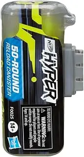 NERF Hyper 50-Round Refill Canister - Easy Reload Canister, 50 Hyper Rounds - for Use Hyper Blasters, Green