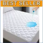 Family-Friendly Waterproof Mattress Protector - Soft, Noiseless King Size Cover