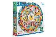 eeBoo: Around the Clock - Giant Puzzle (25pc Jigsaw)