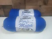 2 Caron Perfect Match 7712 Royal Blue 8 oz Skeins