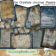 Ice Crystals Junk Journal DIY Kit - Junk Journal, Journal, Smash Book - EZ-7080