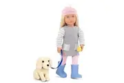 Our Generation Kids Meagan Play Doll with Pet and Accessory Set, Play Toy Doll and Dog Inspire Imaginative Play for Toddlers, for Kids 3 Years of Age or Older, 18 inch / 46 cm Doll