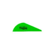 Bohning Blazer Vanes 2" Solid Hunting Arrow Fletches Neon Green - 10832NG2