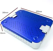 aluminium alloy sterilization tray case 255mm ophthalmic plastic orthopadic