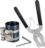 Piston Ring Installer, Engine Repair Tool, Adjustable Fit for Multiple Ring Sizes, Non-Slip Pliers, Rustproof Build for Longevity, Car Repair Kit, Auto Mechanic Use, Steel Tool