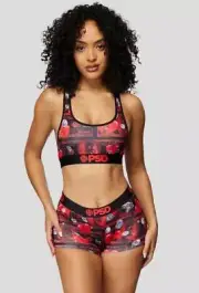 PSD Women's Iced Benjis Sports Bra, Multi, L