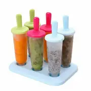 6pcs Pack Ice Lolly Cream Maker Mold DIY Popsicle Mould Frozen Yogurt Icebox