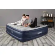 Bestway Tritech Air Mattress King 22” with Built-in AC Pump and Antimicrobial Co