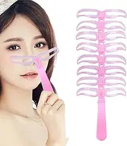 Eyebrow Stencil Kit for Women, Brow Makeup Assist Tool 8 Styles, Washable Portable Eyebrow Templates for Makeup Travel Daily Use Party