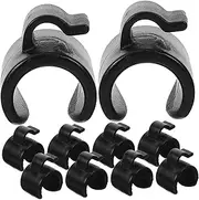 CVUTOVO 20pcs Mic Cable Clips Diameter Cable Holder for Mic Stands Tripods Brackets for Live Streaming Travel Use