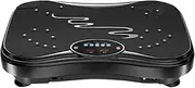 Full Body Vibration Plate, Fitness Platform for Home and Weight Loss + Remote Control + Resistance Bands 999 Levels (Black)