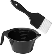 ARTSEWPLY 1set Hair Dye Bowl and Brush Kit Hair Coloring Mixing Bowl Tint Brush Reusable Easy to Clean for Home and Salon Use Highlighting and Bleaching