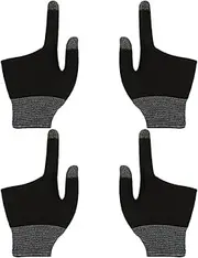 Parliky 2 Pairs Graphene Gaming Gloves Mobile Gaming Finger Sleeves for Touchscreen Precision