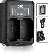 JJC NP-FZ100 Battery Charger USB Dual Slots for Sony A9 III A7CR A7CII ZV-E1 A6700 A6600 A9II A7III A7R5 A7R V A7RIV A7RIII / A7M3 A7RM4 A7RM3, as Sony BC-QZ1 BCQZ1 Travel Charger, 40cm Cable