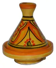Moroccan Handmade Tagine Single Spice Holder seasoning Container Yellow