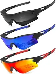 [NSSIW] Polarized Mens-Sunglasses Sports Sunglasses-Men: Running Sun Glasses Women Polarized UV Protection for Cycling