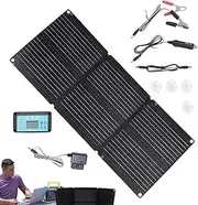 Solar Car Battery Charger - Solar Auto Battery Charge | 200w Solars Panel Charger, Batteries Generator | 12-24v Automatic Foldable Waterproof Flexible Maintainer for Outdoor, Truck, Boat, Travel