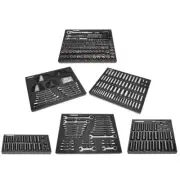 1/4 in., 3/8 in. and 1/2 in. Drive Mechanics Tool Set with Impact Sockets and EV