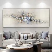 在飛比找樂天市場購物網優惠-壁畫 牡丹純手繪油畫花卉壁畫現代簡約客廳背景墻裝飾畫輕奢臥室