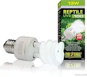 Exoterra 220.1870 Reptile UVB100 13W E27 Compact Fluorescent Lamp Tropical Terrarium Bulb