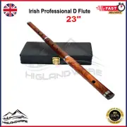 Professional Irish D-Flutes with Hard Case 23" 3 Pcs Natural Finish Rosewood NEW