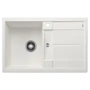 Blanco Single Bowl Left Hand Silgranit White METRA45SLW