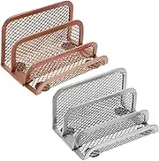 UTHCLO 2pcs Desk Organizer Rack Multi Functional Book and Magazine Holder for Home and Office Delicate Design and Space Saving Storage