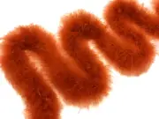 2 Yards - Orange Turkey Medium Weight Marabou Feather Boa 25 Gram Costume