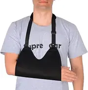 Arm Sling, Adjustable Lightweight Comfortable Shoulder Arm Immobilizer Sling Breathable Medical Shoulder Support for Injured Arm/Hand with Inside Pockets
